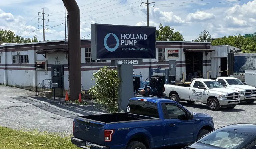 Holland Pump's Allentown Pennsylvania branch providing pump rental solutions for bypass and dewatering