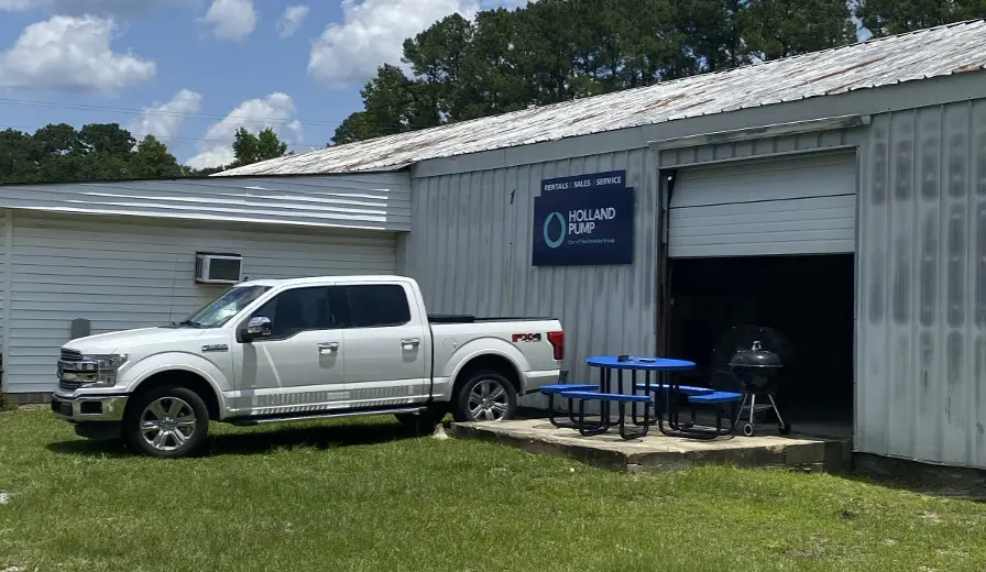 Holland Pump's Walterboro South Carolina branch providing pump rental solutions for bypass and dewatering