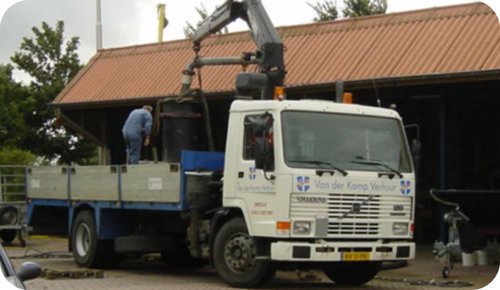 Original Vanderkamp lorry for history timeline
